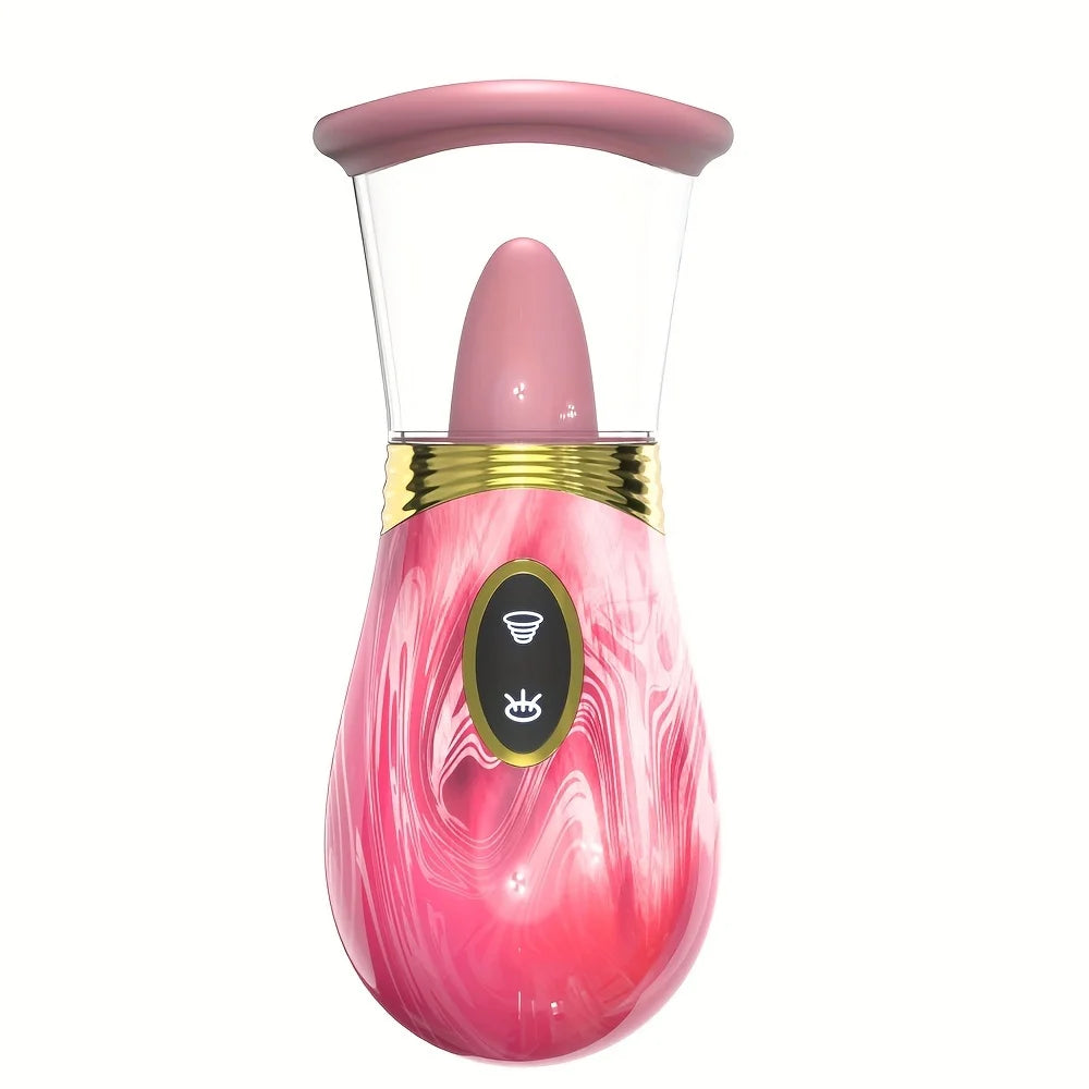 Clit Tongue Licking Vibrator Female Sex Toys for Women Mouth Biting Oral Clitoris Stimulator Sucking Nipple Orgasm Adult Product