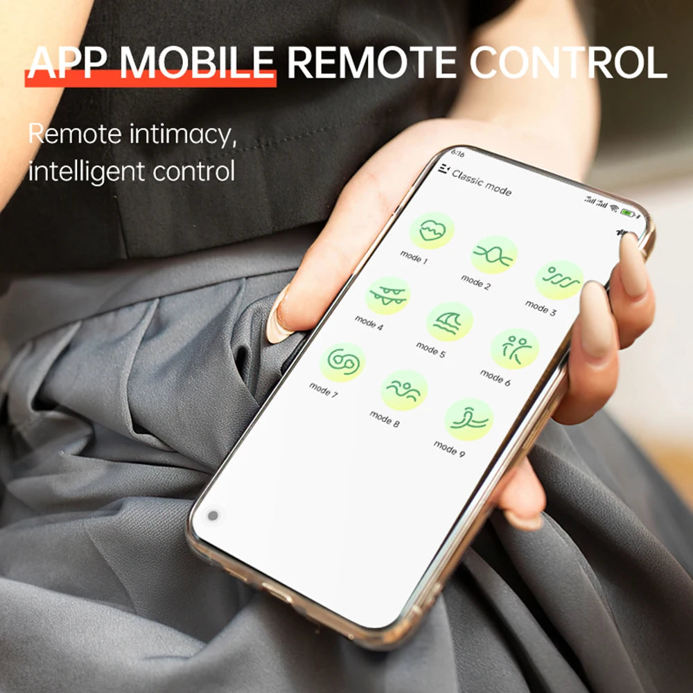 Heating Dildo Tongue Masturbation Vibrator App Control 9 Clitoral Licking Thrusting Modes G-Spot Sex Toys for 18+ Women Couples