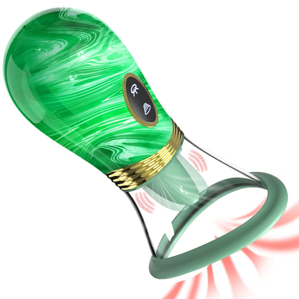 Clit Tongue Licking Vibrator Female Sex Toys for Women Mouth Biting Oral Clitoris Stimulator Sucking Nipple Orgasm Adult Product