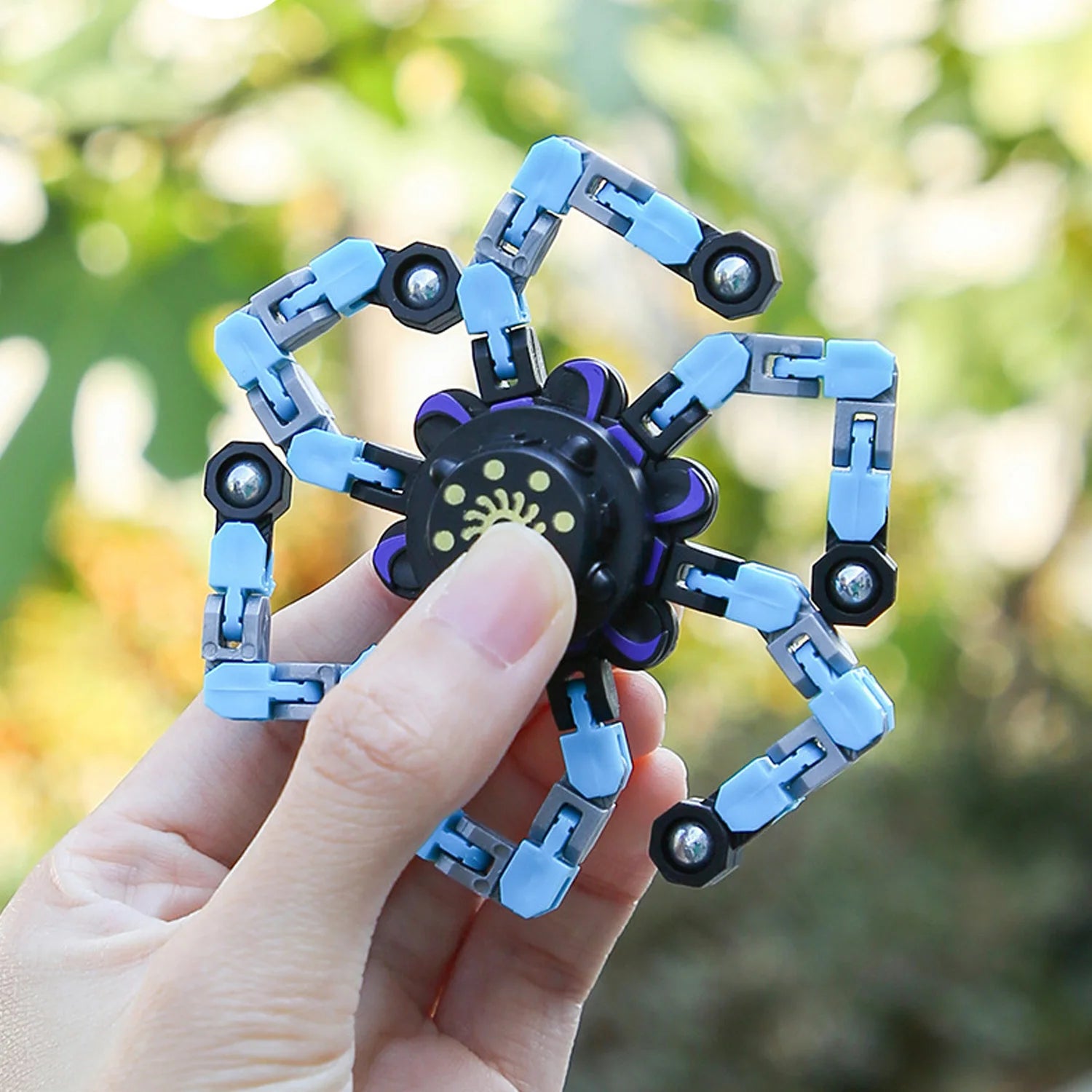 Transformable Fidget Spinners for Kids and Adults Stress Relief Sensory Toys for Boys and Girls Finger Gyro Decompression Toy