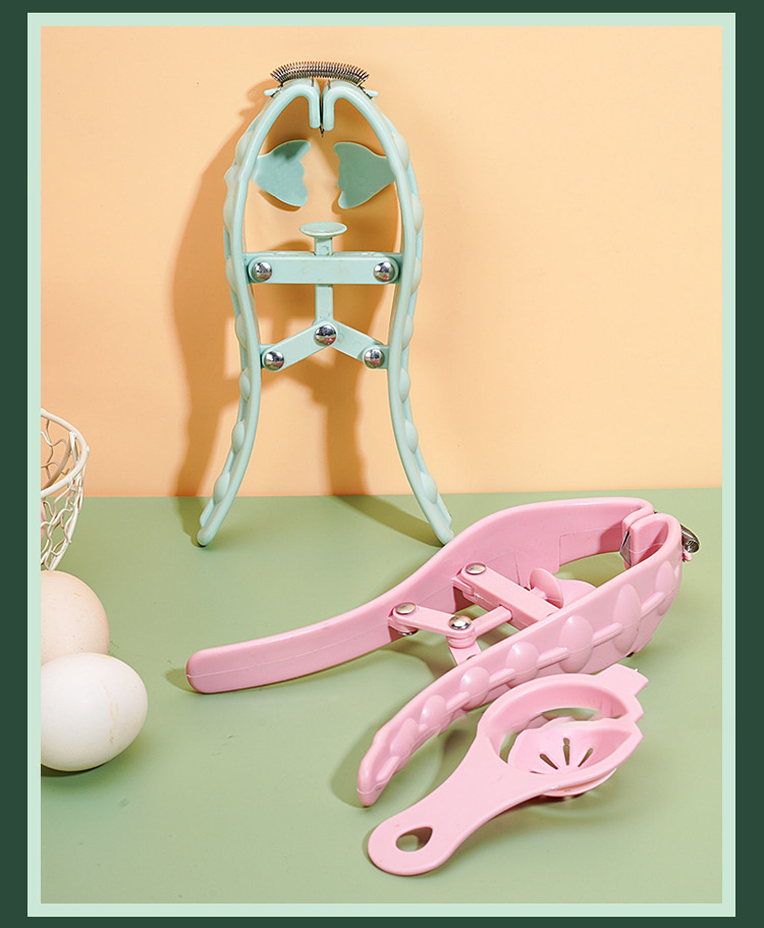 Egg Opener Manual Stainless Steel Multifunction with To Bake Egg Yolk White Cracker Kitchen Home Gadgets Tool Novel Accessories