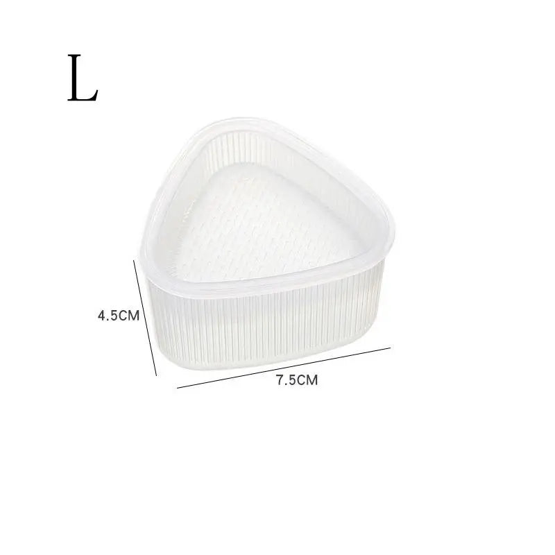 1/2Pcs Triangular Plastic Sushi Rice Ball Maker Mould Onigiri Mold Set Kitchen Gadgets Stuff Transparent Bento Accessories