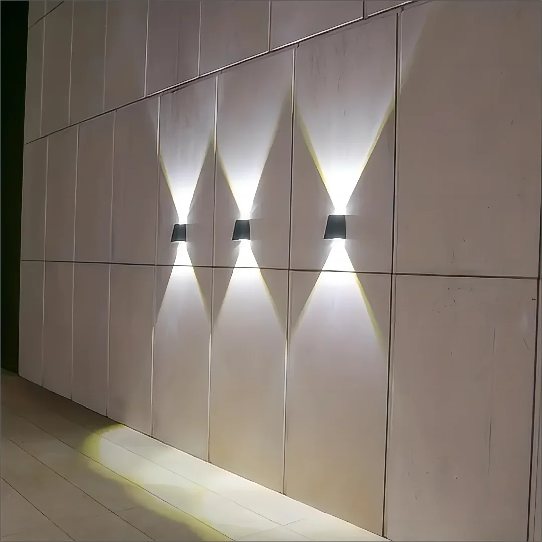 Solar Outdoor Wall Light Up Down,Waterproof Outdoor Lamp  Wall Sconces Lights for Garage Garden Yard