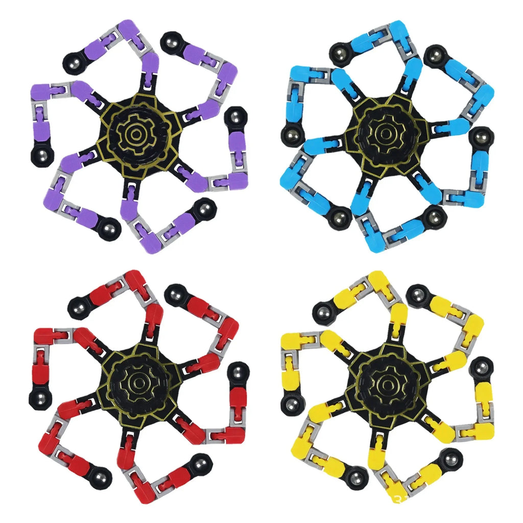 Transformable Fidget Spinners for Kids and Adults Stress Relief Sensory Toys for Boys and Girls Finger Gyro Decompression Toy