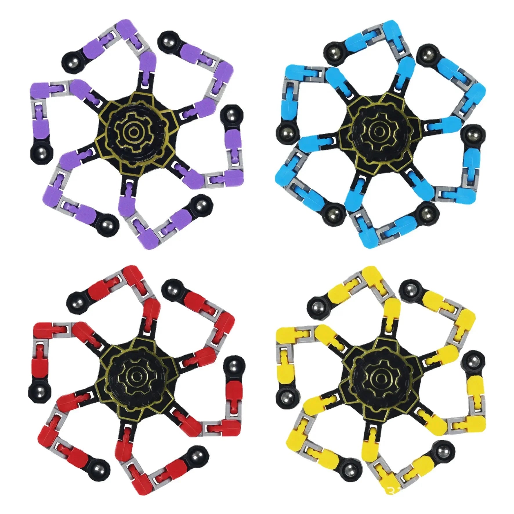 Transformable Fidget Spinners for Kids and Adults Stress Relief Sensory Toys for Boys and Girls Finger Gyro Decompression Toy
