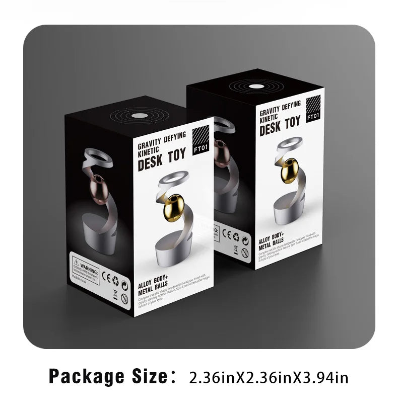 Gravity Defying Kinetic Fidget Spinners Office Desk Toy Desktop Stress Relief Toy Alloy Decompression Hypnosis Rotating Gyro