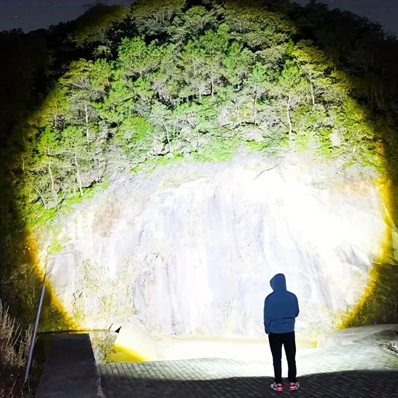 2025 Most Powerful LED Flashlight Rechargeable LED Flashlights High Power Zoom Torch Light Long Range Tactical Lantern Camping