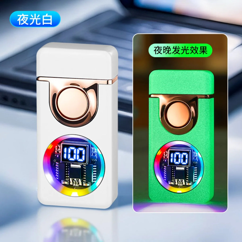 Mecha Voice-activated Intelligent Dual-fire Lighter, Gas-electric Mix, Four Ignition Methods, Creative Gifts