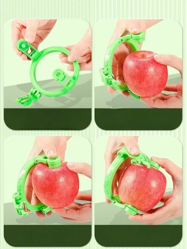 Handheld Rotary Apple Peeler Spiral Slicer for Fruit Vegetable Kitchen Gadget Gift Ideas Easy Use Corer Tool