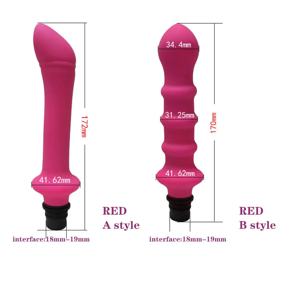 Vibrator Sex Machine Fascia Gun Massage Attachements Head to Silicone Dildo Sex Toys For Men Women Vibrators Penis Masturbation