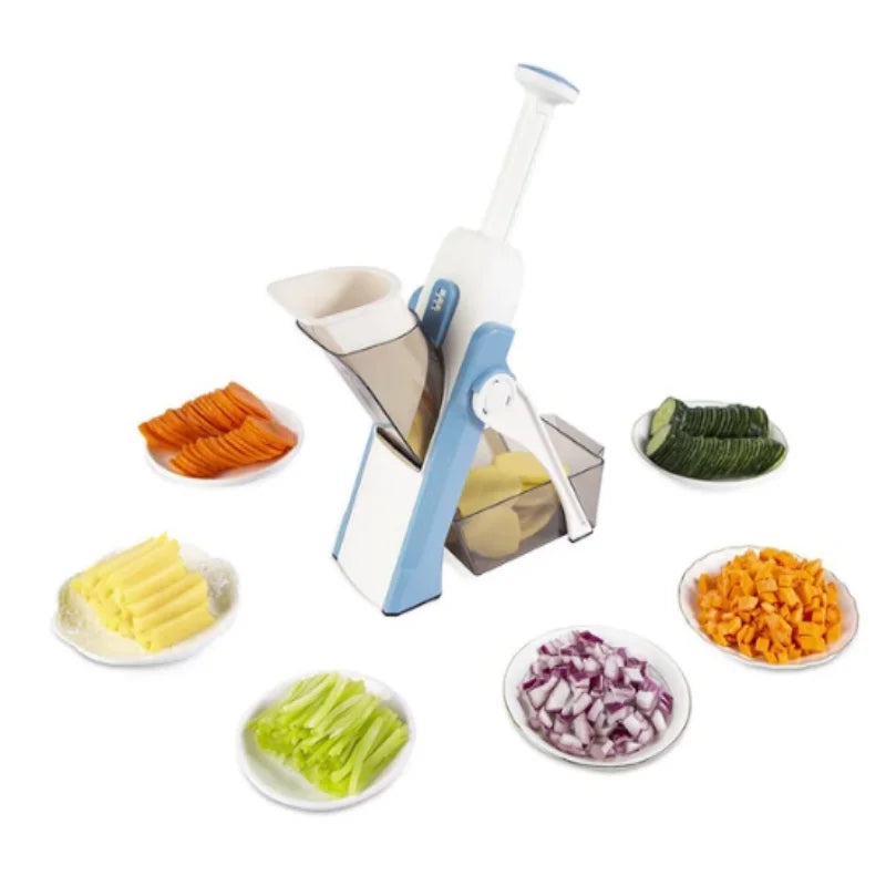 5 In 1 Vegetable Cutter Strip Cutter Adjustable Thickness Multi-Function Vegetable Cutter Safe Kitchen Accessories Gadget