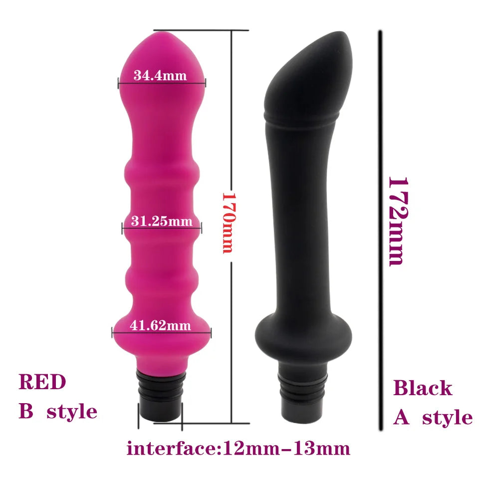 Vibrator Sex Machine Fascia Gun Massage Attachements Head to Silicone Dildo Sex Toys For Men Women Vibrators Penis Masturbation