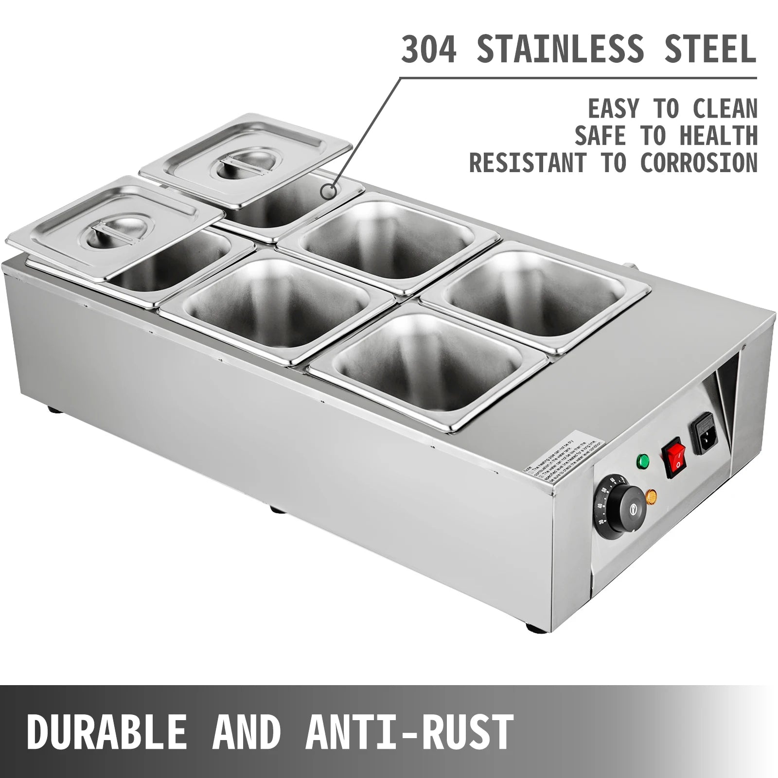 Stainless Steel Chocolate Melter 1-6 Cylinder Chocolate Melting Machine Electric Pot Heater Food Warmer Snack Food processor