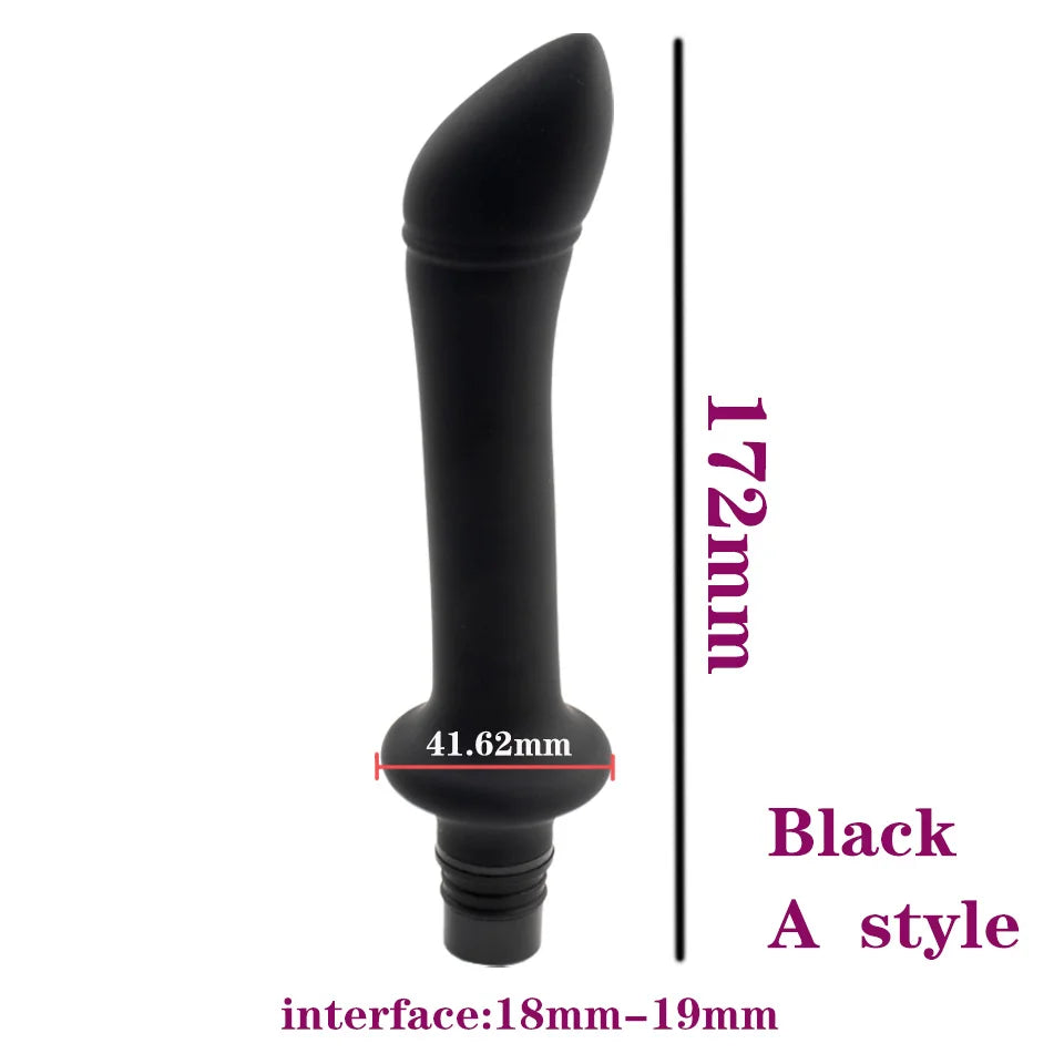 Vibrator Sex Machine Fascia Gun Massage Attachements Head to Silicone Dildo Sex Toys For Men Women Vibrators Penis Masturbation