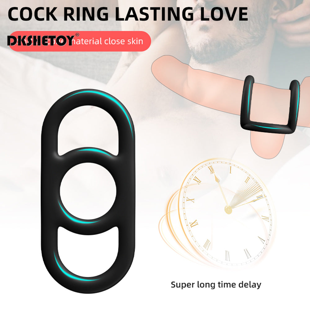 S/M/L/XL Size Male Silicone Masturbator Cock Rings Delay Ejaculation Penis Rings High Elasticity Sex Toys For Men Adult supplies