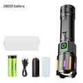 2025 Most Powerful LED Flashlight Rechargeable LED Flashlights High Power Zoom Torch Light Long Range Tactical Lantern Camping
