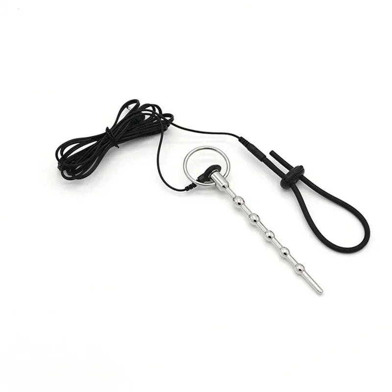 Electric Shock Pulse Penis Ring Medical Themed Toys Penis Plug Stimulation Urethral Dilator Sound Masturbation Sex Toy for Men